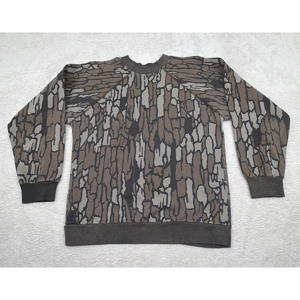 Vtg Liberty Sweater Men's Medium Trebark Camo Crewneck Sweatshirt Made In USA